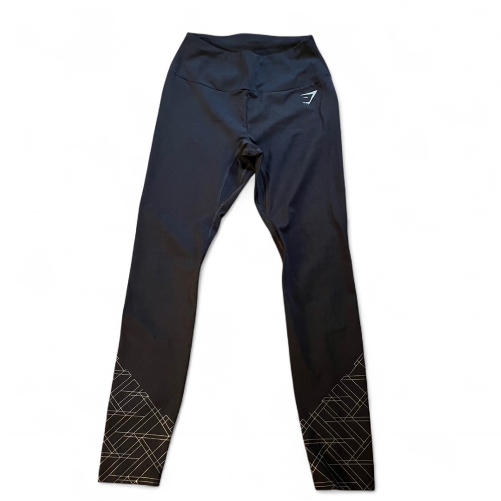 Gymshark Black Speed Leggings with Back Zipping Pocket